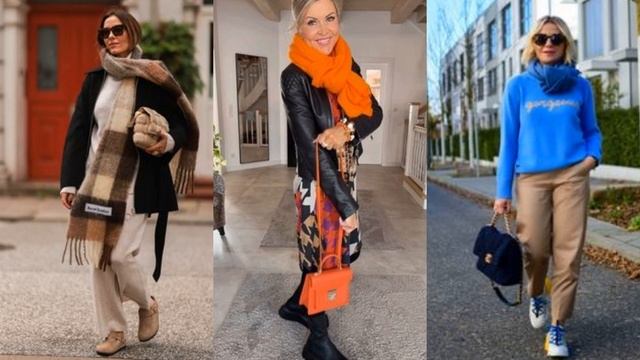 СТИЛЬНЫЕ ОБРАЗЫ С ШАРФОМ И ПАЛАНТИНОМ 💕НА ОСЕННИЙ СЕ?