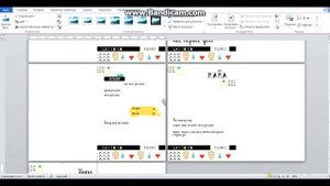 Вёрстка блокнота в ворде