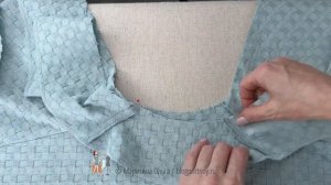 1  Обработка горловины халата