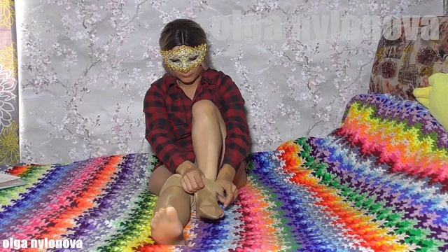 Pantyhose Shiny, Tights 40 den "Charm", I tried them on / Колготки с Лайкрой "Ша? смотреть онлайн