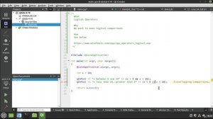 14. Logical operators