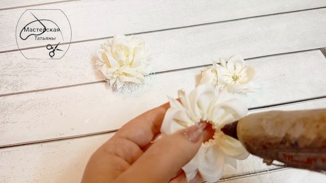 МК. Бантики-Розочка с тычинками из репсовой ленты. смотреть онлайн