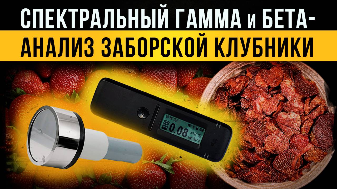 ☢ Спектральный гамма и бета-анализ заборской клубники.