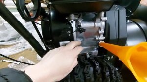 Снегоуборщик GIGANT sp-7-560ms распоковка и первый запуск