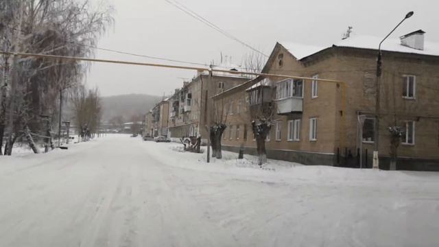 Вишневогорск. Выпал снег 18 декабря 20192