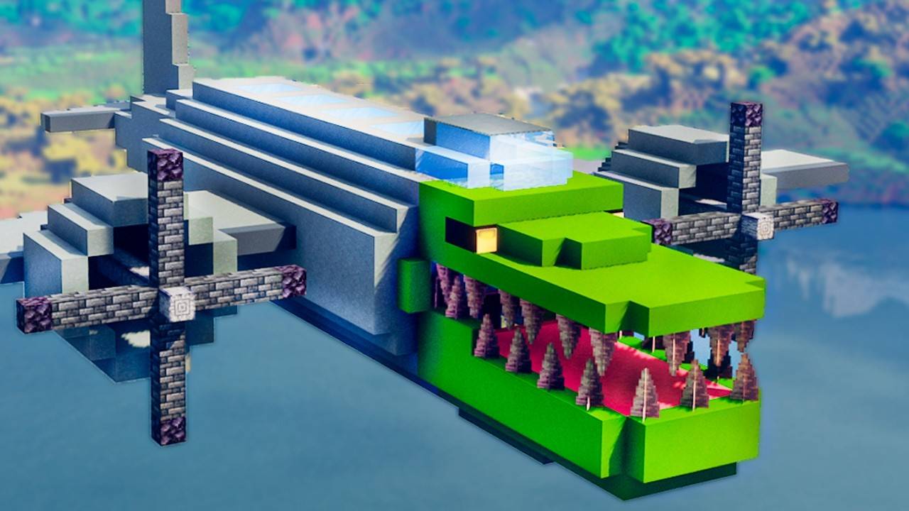 Я ПОСТРОИЛ БОМБАРДИРО КРОКАДИЛО В МАЙНКРАФТЕ смотреть онлайн