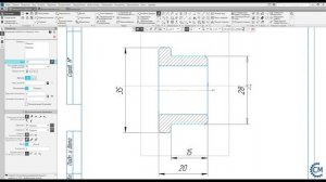 Чертеж детали в Компас 3D