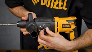 Обзор и тестирование аккумуляторного перфоратора Denzel