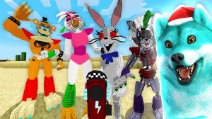 Новый мод на фнаф 9 аниматроников в майнкрафт пе, пять ночей с фредди