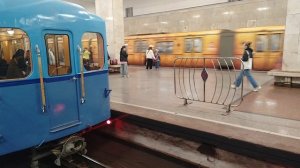 Тематический поезд "Собиратели земли Русской" и ретро выставка Московсго метро.