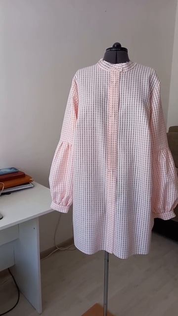 Шью платье рубашку для заказчицы #одежда #творчество смотреть онлайн