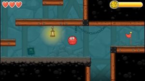 ШИПАСТЫЙ КРАСНЫЙ ШАРИК ПРОТИВ ЗЛЫХ ОГОНЬ И ВОДА мультик игра о ШАР RED BALL 4 Volume 5 INTO THE CAV