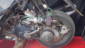 Карбюратор от бензопилы на скутере Honda Dio