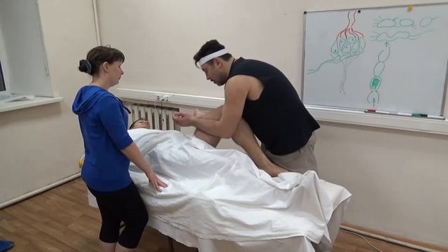 Базовый тренинг по мануальному массажу. Работа с ногами спереди - 2