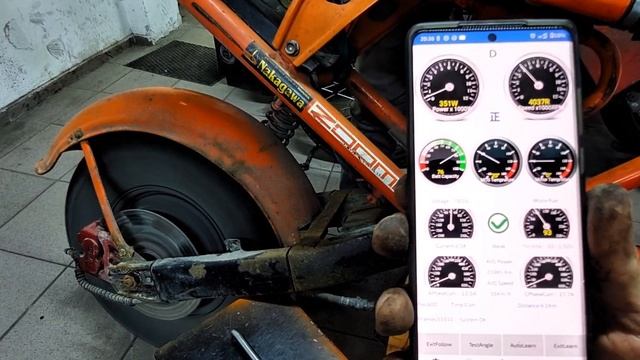 Максимальная мощность 1200 Вт мотор-колеса и Fardriver ND 72260:
