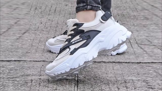 5 BONA Женские кроссовки с Алиэкспресс Women's Sneakers BONA Aliexpress смотреть онлайн