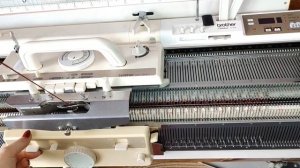 Промышленная резинка 2*2/1 на машине Бразер