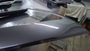 Покраска элементов кузова краскопультом HUBERTH LVLP R500 (дю