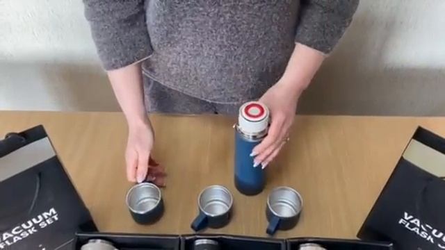 Термос з вакуумною ізоляцією Подарунковий набір з 3 ча