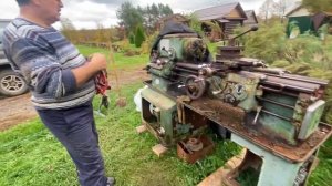 Токарный станок 1Е61М (10 лет под открытым небом) ВОССТАН