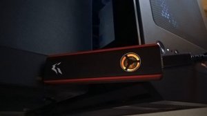 Внешний бокс ARDOR GAMING M2 Arctic Red. Работа подсветки