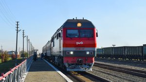 Тепловоз ТЭП70БС-260. Покатушки от 229км до Сарайского в хвосте.