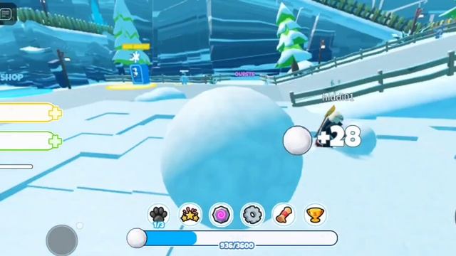 Сделал самый огромный снежок в Snowballer simulator😨 смотреть онлайн