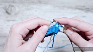 ДВУХЦВЕТНЫЙ  УЗОР СПИЦАМИ/  ВЯЗАНИЕ ПО КРУГУ