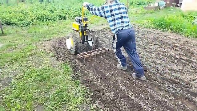 Самодельная борона для мотоблока.