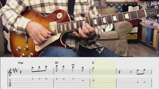 White Chrismas Eric Clapton Style Solo in E(tab,backing track)