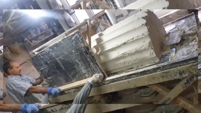 Изготовление и монтаж гипсовой колонны.
