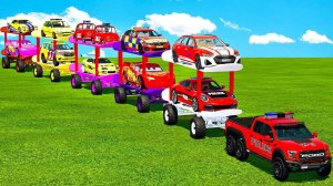 Машинки летают и прыгают! Развивающие мультики Машины помощники. Мультфильмы про машинки