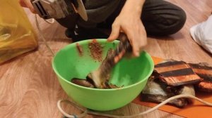 Диск по дереву, пилю ребра конины болгаркой