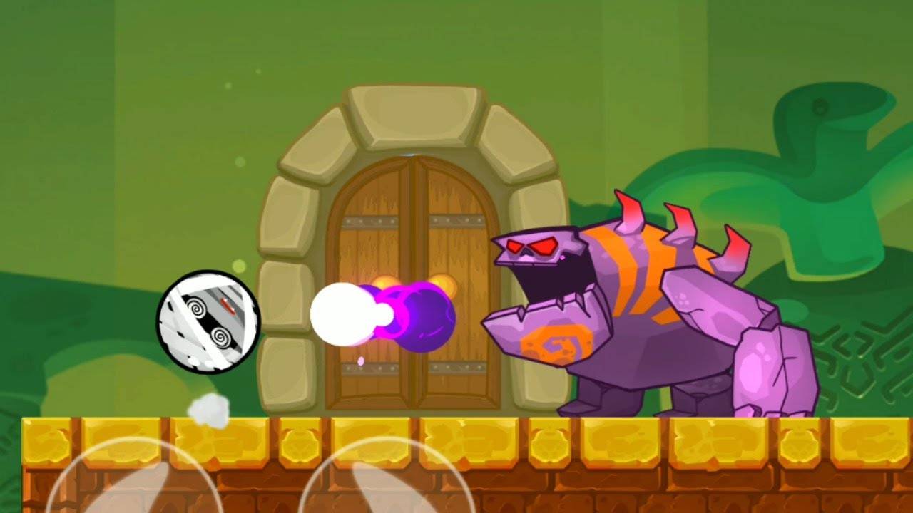 Злой Шар Мумия в игре Angry Ball Adventure Уровни 28-30 Битва с Боссом смотреть онлайн