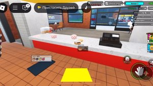 Продолжаю играть в симулятор фастфуда. Roblox.