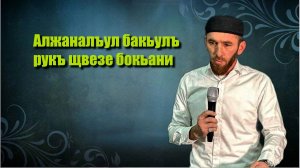 Алжаналъул бакьулъ рукъ щвезе бокьани