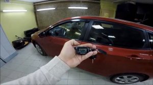 Hyundai Solaris 2015 сигнализация с автозапуском tiger shark