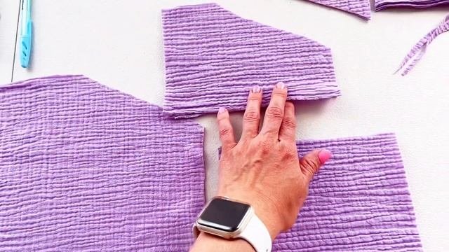 Шьем без выкройки.Широкие штаны из муслина.
