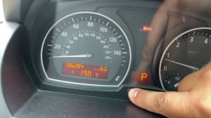 Панель приборов БМВ х3 е83, температура двигателя, коли?