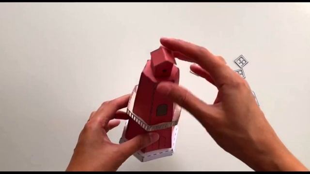3D Ветряная мельница из бумаги
