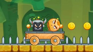 Злой Шар в игре Angry Ball Adventure Уровни 16-17