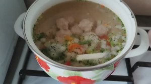 ПРОСТОЙ СУП С ФРИКАДЕЛЬКАМИ И ОВОЩАМИ, БЫСТРЕЕ НЕКУДА