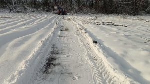 продолжение чистка снега МТЗ 320.4м