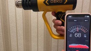 Тест строительного фена DEKO HG2300W