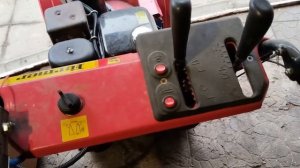 Электро привод регулировки угла выброса снега на снег