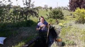 Как мы чистим декоративный водоем на хуторе Галушковка