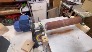 Обзор самодельного барабанно-шлифовального станка.