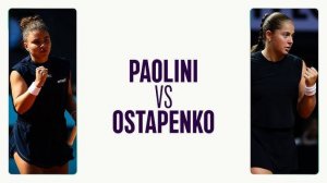 12.05.2025. Жасмин Паолини - Елена Остапенко. WTA 1000 Rome. Jasmine Paolini - Jeļena Ostapenko