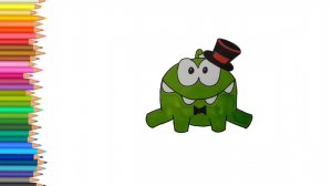 Как нарисовать Ам Няма из игры Om Nom😀