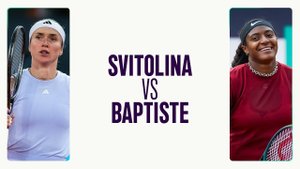 10.05.2025. Элина Свитолина - Хейли Баптист. WTA 1000 Rome. Elina Svitolina - Hailey Baptiste